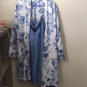 Silk robe + gown